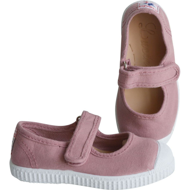 Chaussures En Toiles Ballerines Babies Scratch - Vieux Rose - Fille