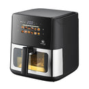 Friteuse À Air Chaud 8L 42X31X35Cm - Digital – Écran Tactile – 12 Programmes Automatiques - Inox / Noir
