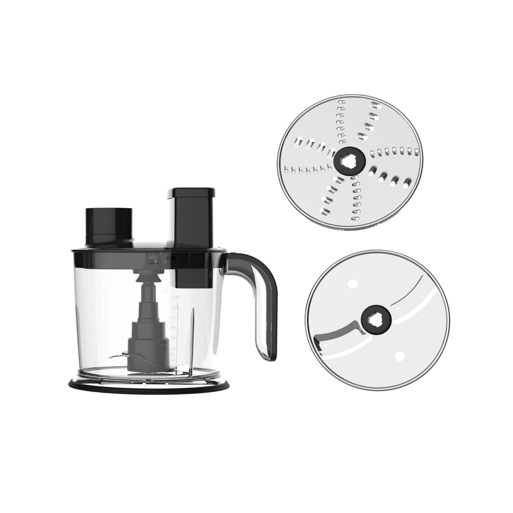 Batidora de Mano 1200 W 10 Piezas - Acero Inoxidable / Negra