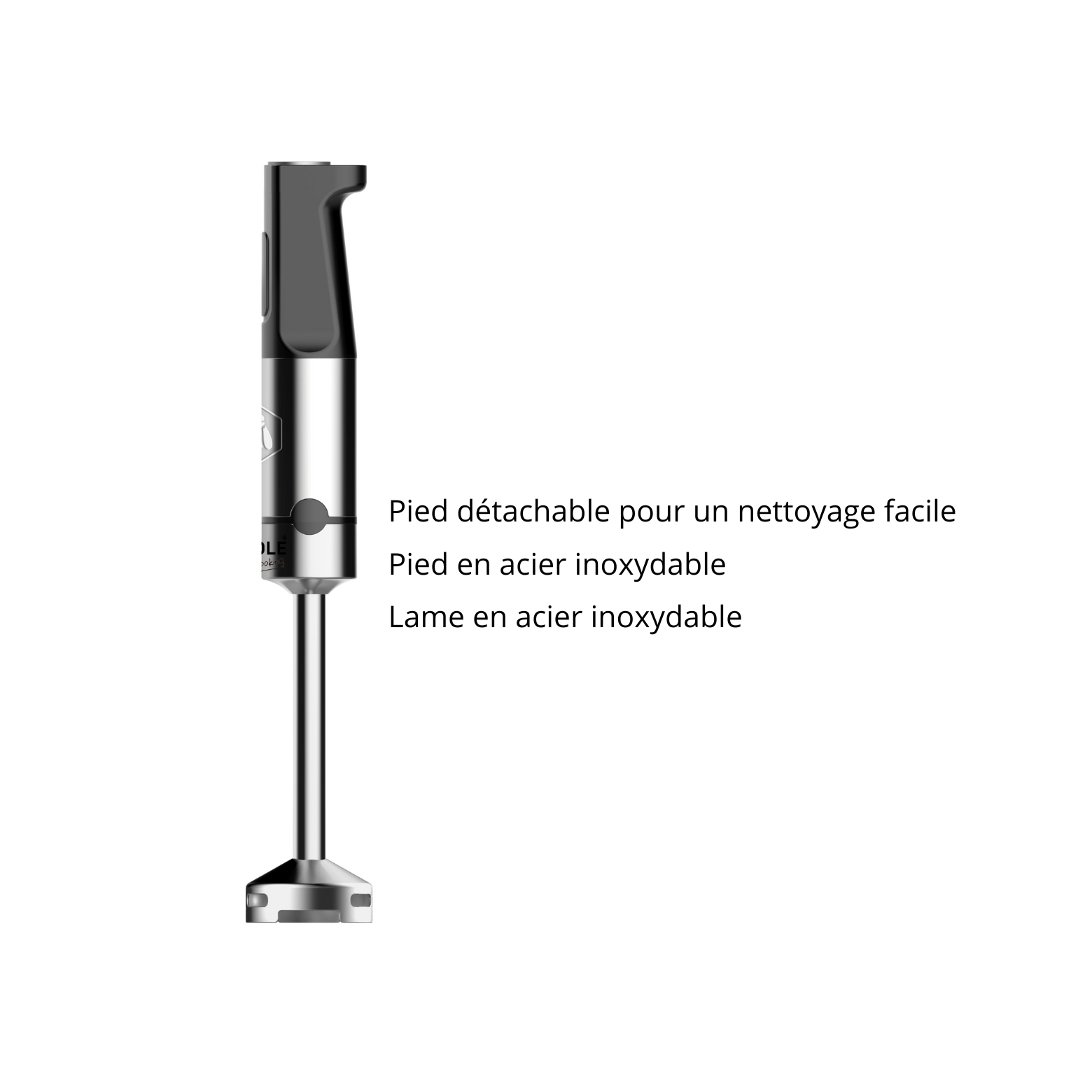 Batidora de Mano 1200 W 10 Piezas - Acero Inoxidable / Negra