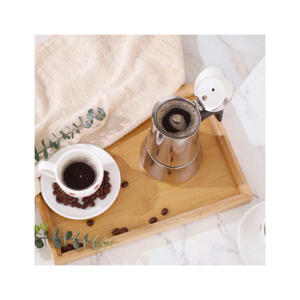 Cafetera italiana - Acero inoxidable - Plata