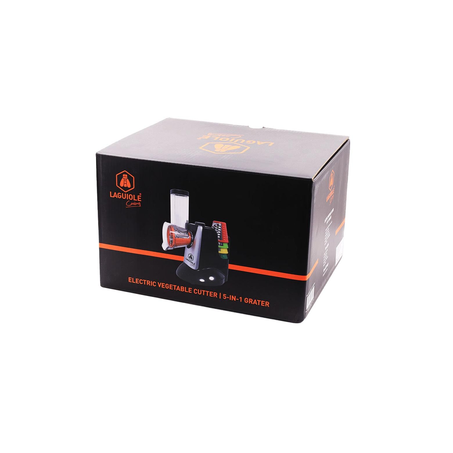 Cortadora De Verduras Eléctrica Rallador 5 En 1 - Negro / Plata
