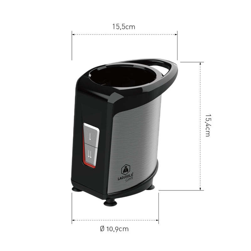 Mini Blender À Smoothies 350W - 6 Pièces - Noir / Orange