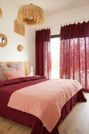 Housse De Couette Hampton Liberty/Bordeaux