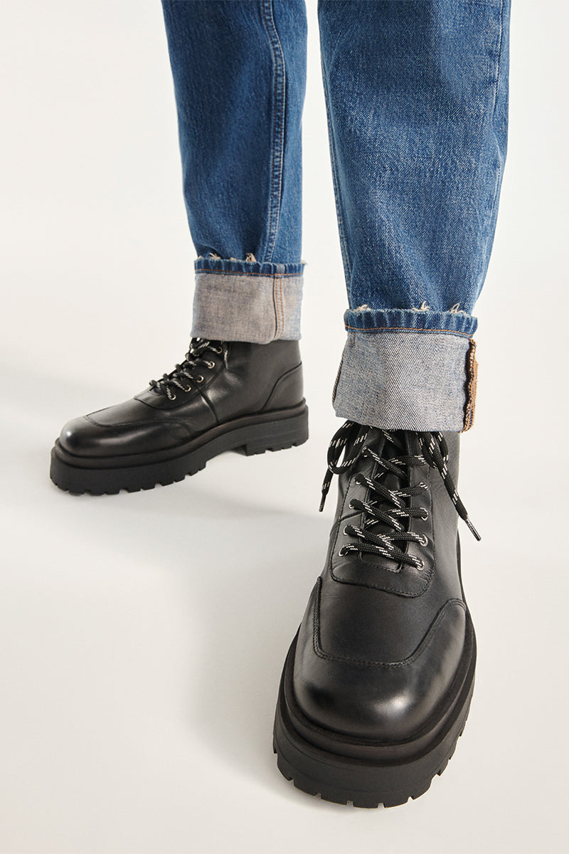 The Kooples - Black Leather Boots - Man