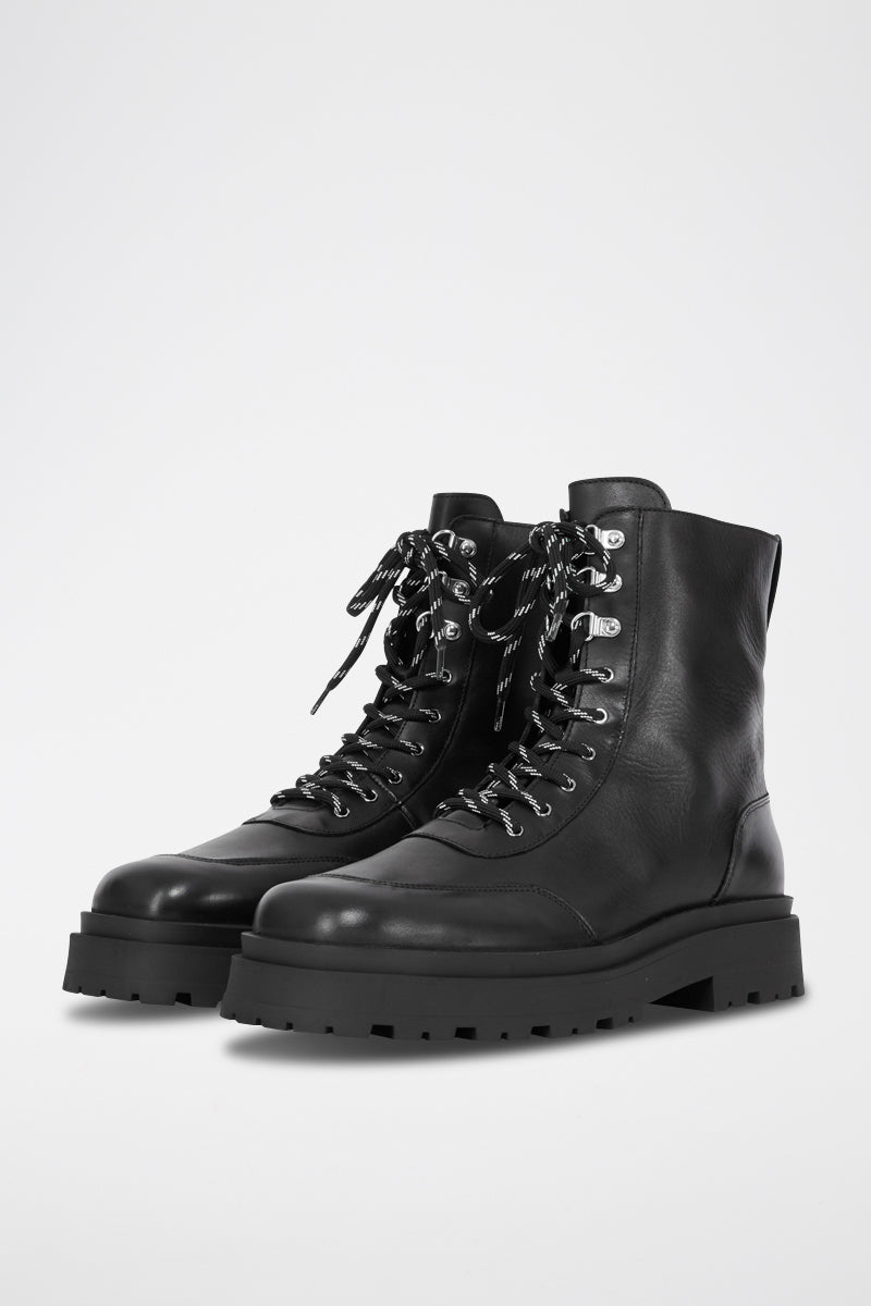 The Kooples - Black Leather Boots - Man