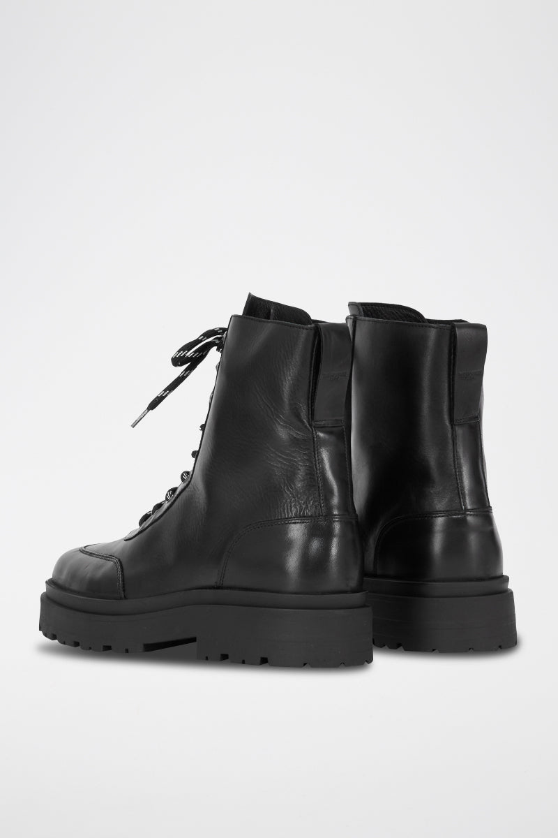 The Kooples - Black Leather Boots - Man