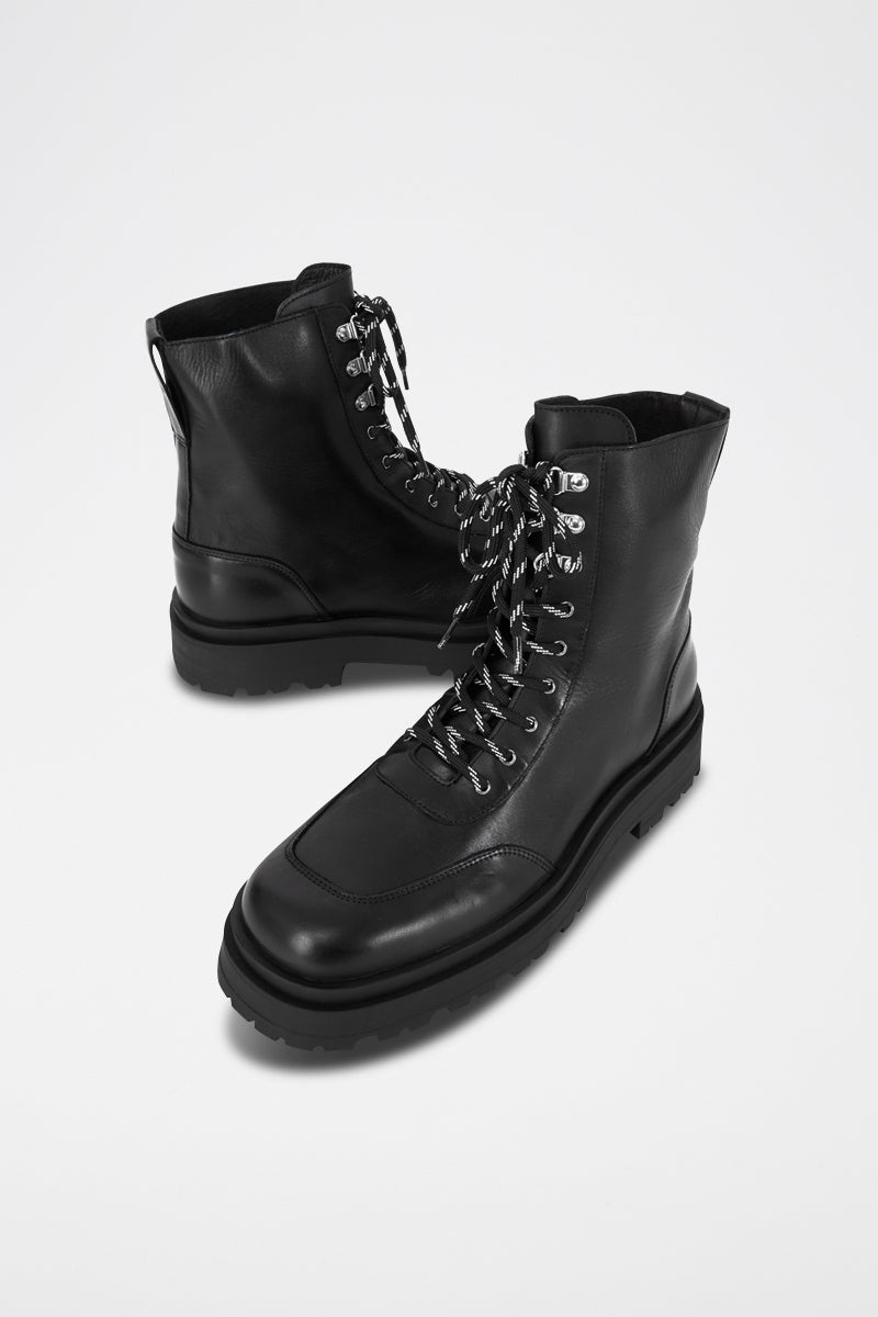 The Kooples - Black Leather Boots - Man