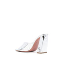 Mules - Amina Muaddi Brigitte 95 Mirror - Silver
