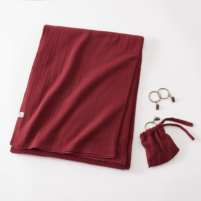 Rideau Ajustable Hampton Liberty/Bordeaux