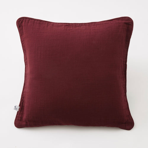Coussin Déhoussable Avec Passepoil Hampton Liberty/Bordeaux