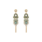 Pendientes Largos Con Perno Circus - Azules