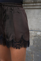 Short De Encaje Toscane - Chocolate