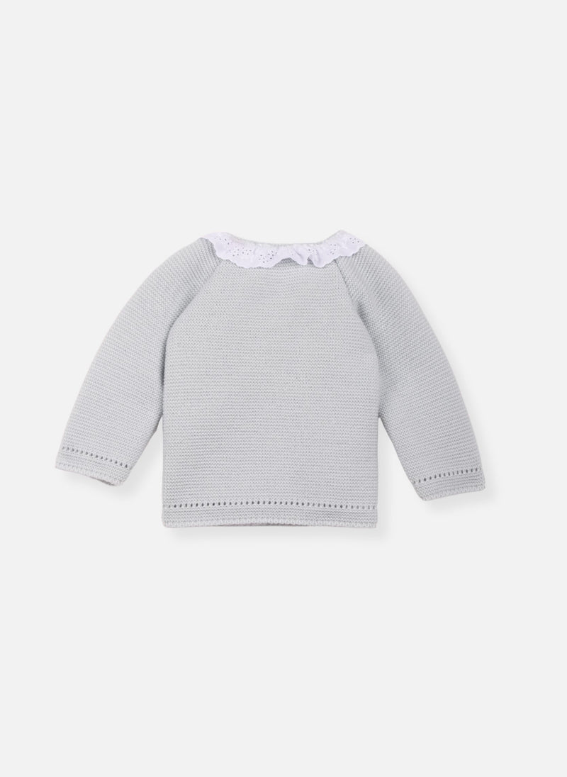 Brassière Avec Col Brodé - Vert D'Eau