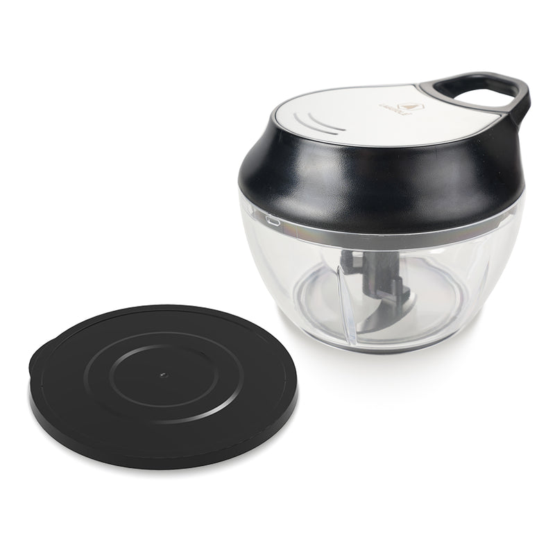 Hachoir Manuel À Ficelle + Couvercle Hérmetique 500 Ml - Noir