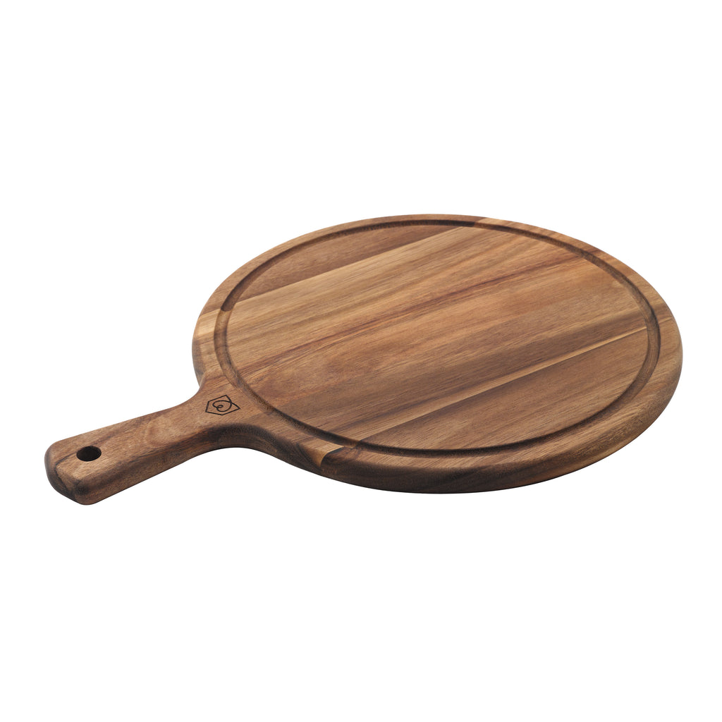 Alva - Planche Ronde & Couteau À Fromage - Bois
