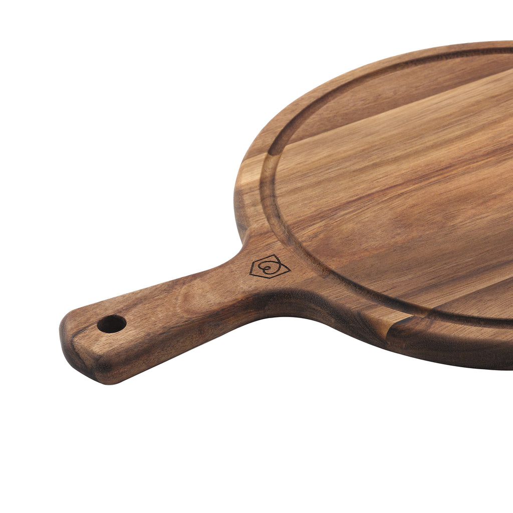 Alva - Planche Ronde & Couteau À Fromage - Bois
