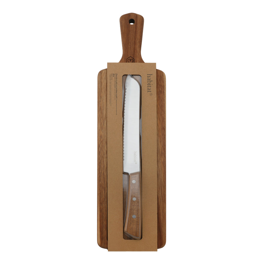Alva - Broodplank & broodmes - Hout