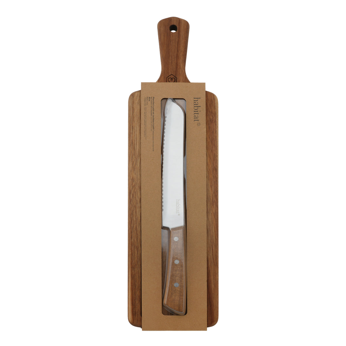 Alva - Broodplank & broodmes - Hout