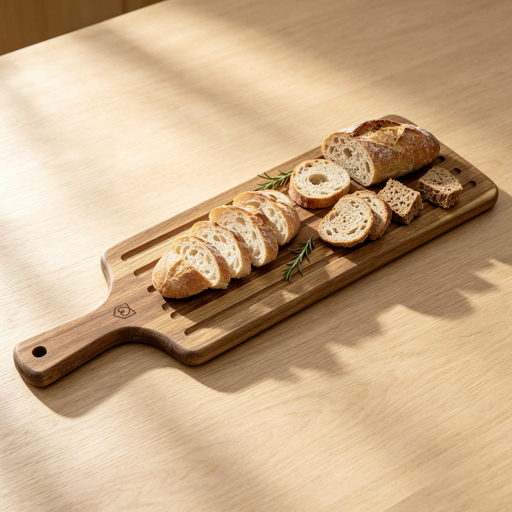 Alva - Broodplank & broodmes - Hout