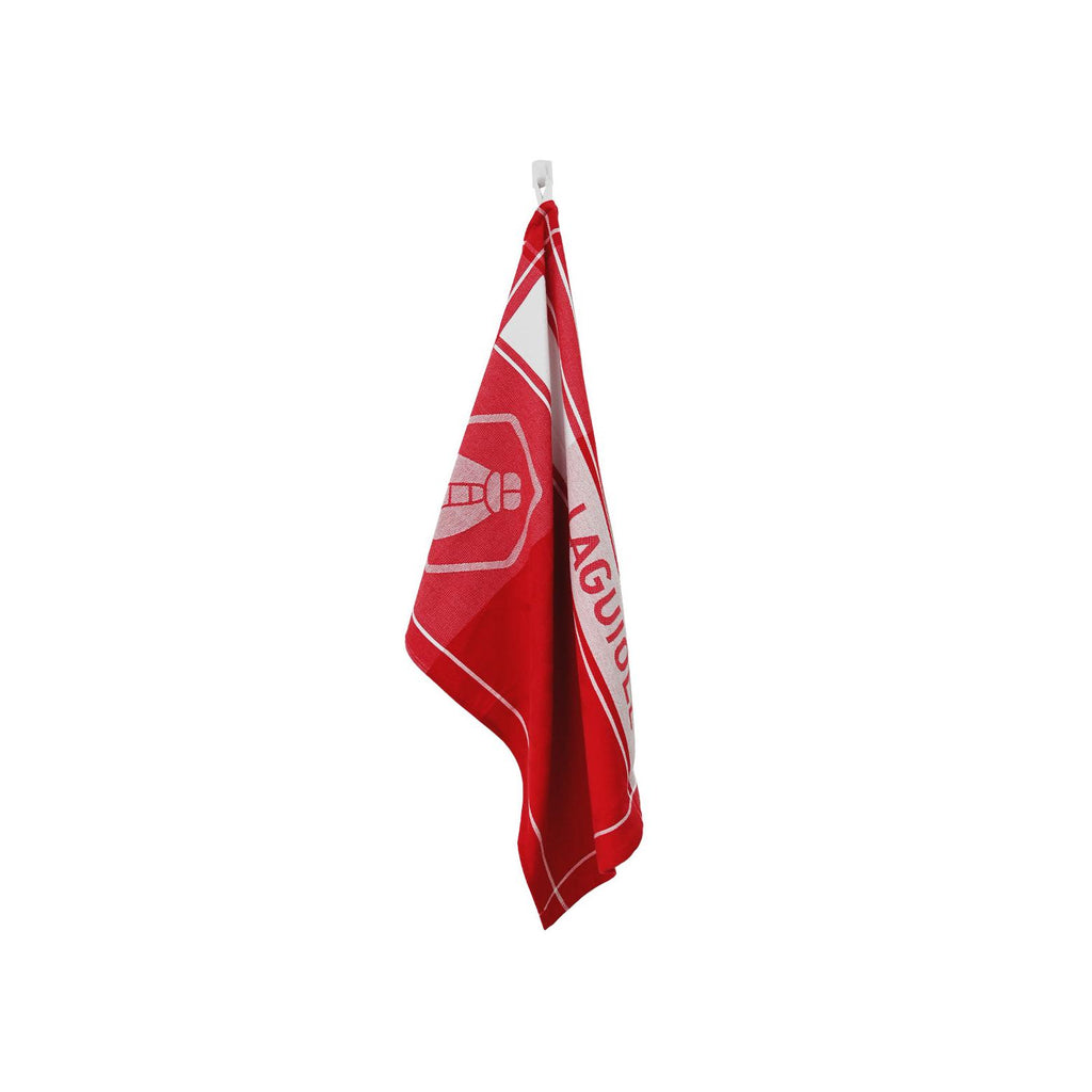 Miel - Lot De 3 Torchons Jacquard - Coton - Rouge