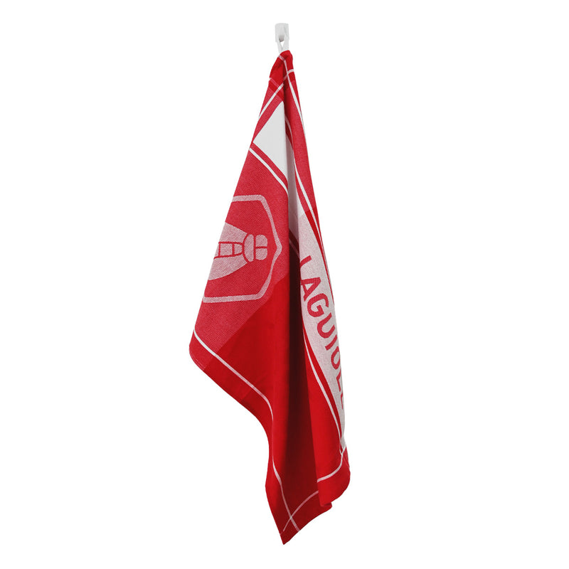 3 Torchons Jacquard "Collection Miel" 50X70Cm Rouge