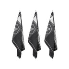 Miel - Juego de 3 paños de cocina Jacquard - Algodón - Negro