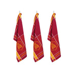 Tartan - Juego de 3 paños de cocina Jacquard - Algodón - Naranja