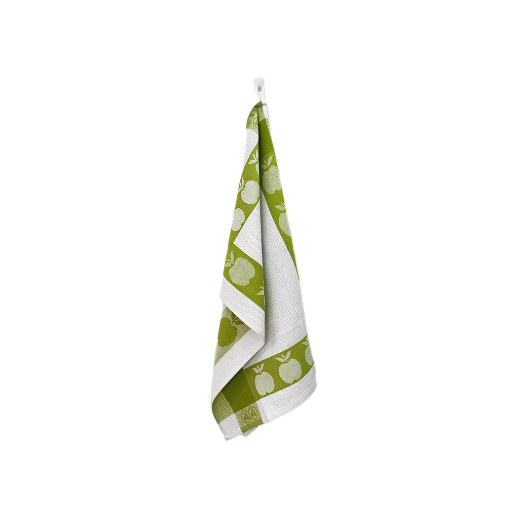 Carré - Juego de 3 paños de cocina con forma de panal - Algodón - Verde