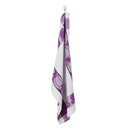 3 Torchons Nid D'Abeilles "Collection Carré" 50X70Cm Mauve