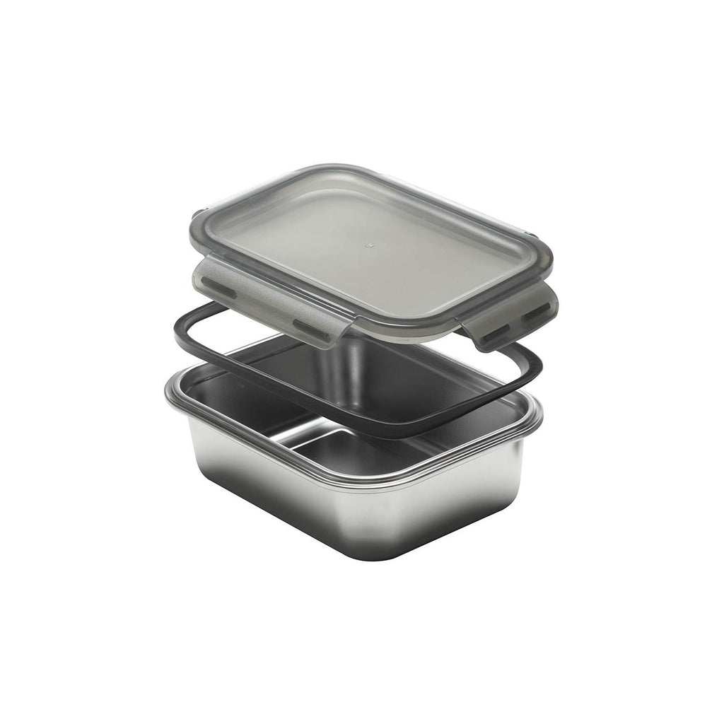 Juego de 3 Cajas Rectangulares - Acero Inoxidable - Plata