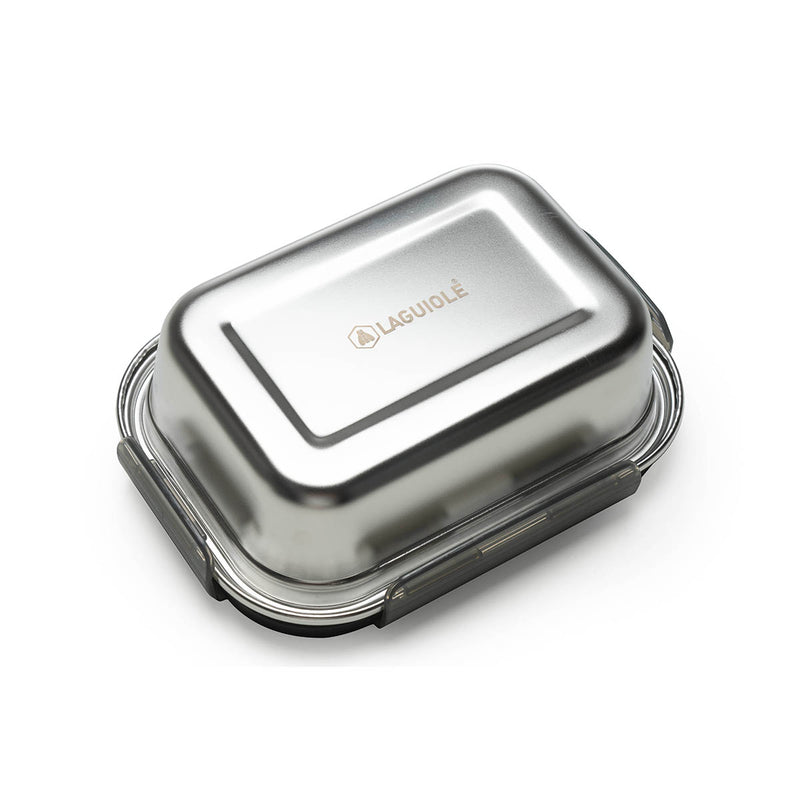 3 Boîtes Rectangulaires Inox - Argent
