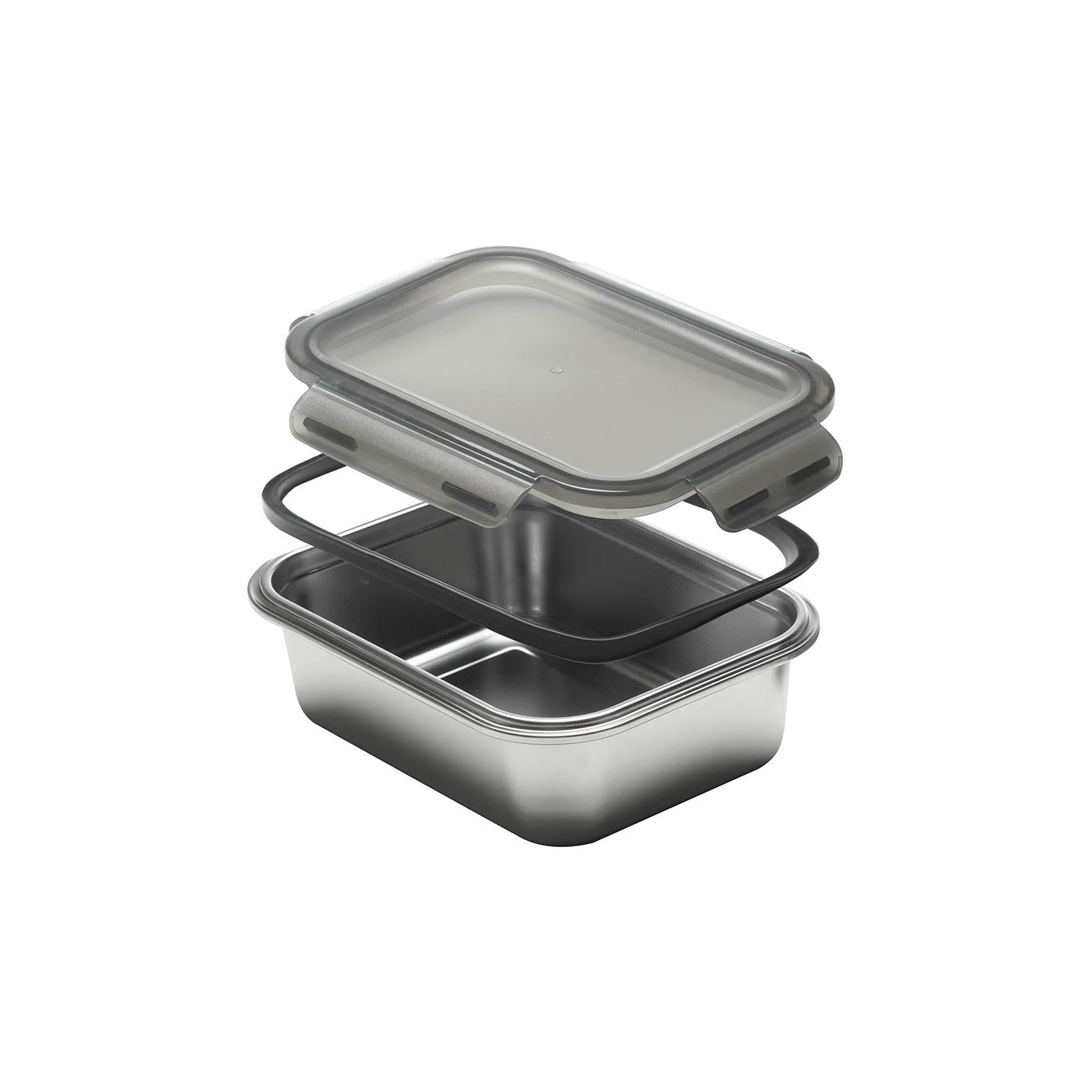 Juego de 7 Cajas Rectangulares - Acero Inoxidable - Plata