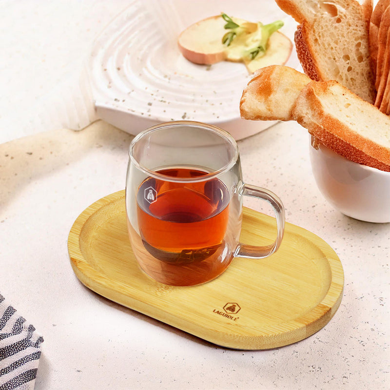 Plateau En Bambou 20X12X1,5Cm - Marron