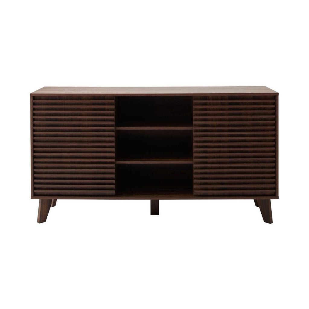 Anna - Sideboard with 2 Sliding Doors - Wood Effect