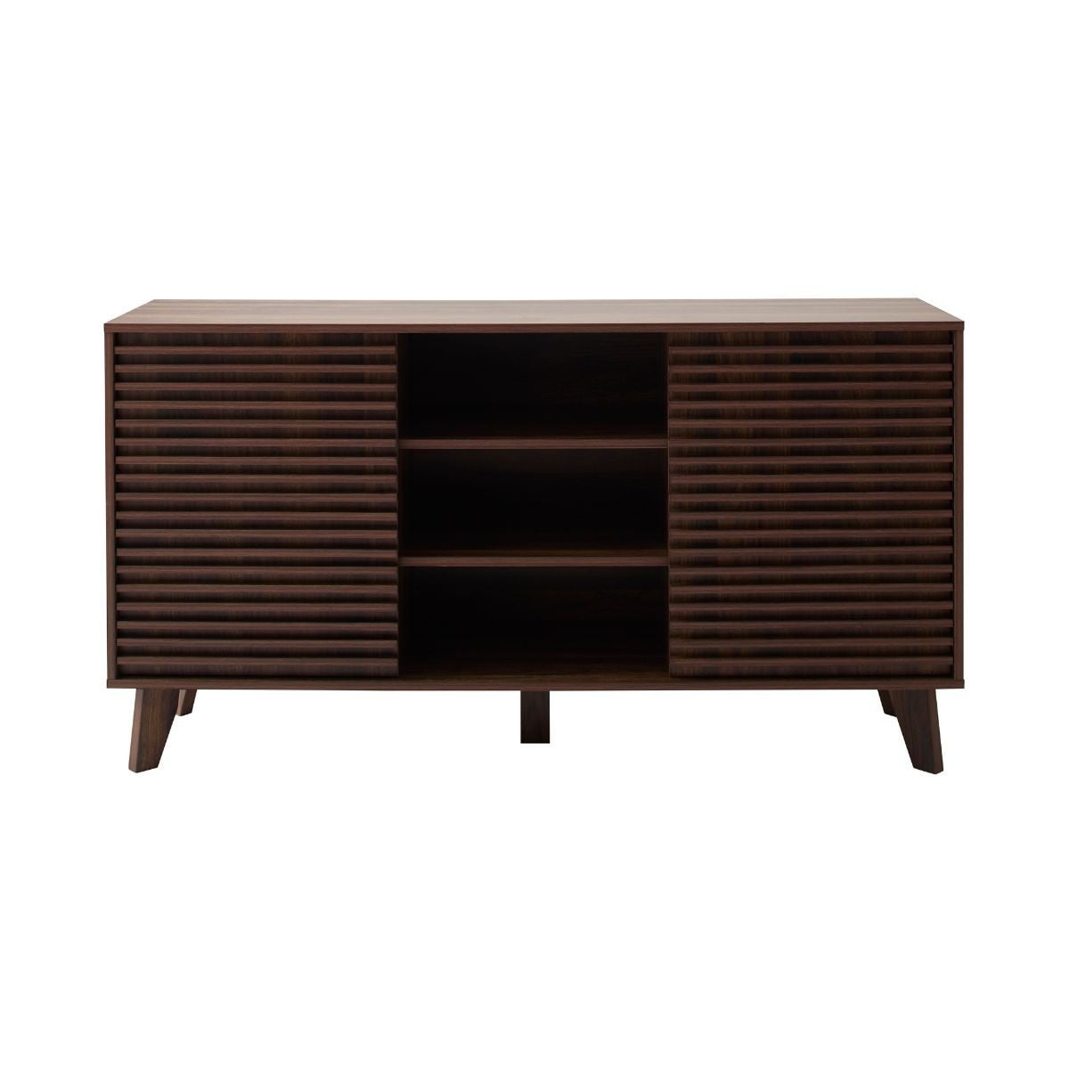 Anna - Sideboard with 2 Sliding Doors - Wood Effect