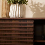 Anna - Sideboard with 2 Sliding Doors - Wood Effect