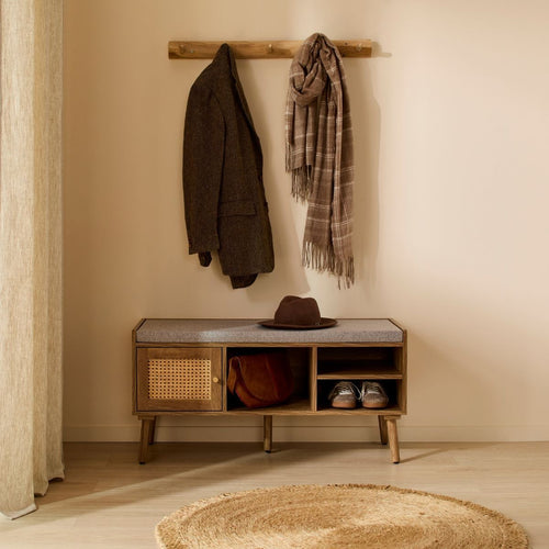 Banc À Chaussures Palmo - Bois Clair