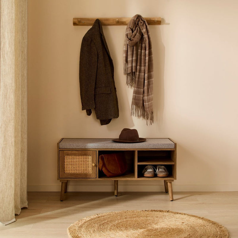 Banc À Chaussures Palmo - Bois Clair