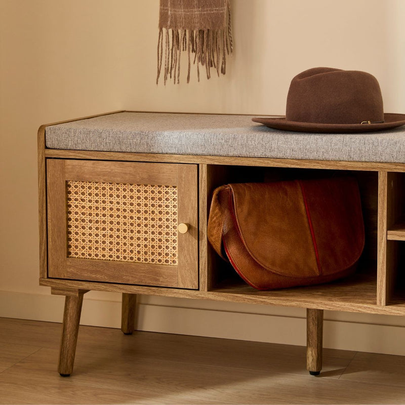 Banc À Chaussures Palmo - Bois Clair