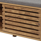 Liam - 2 Door Shoe Bench - Openwork Slats