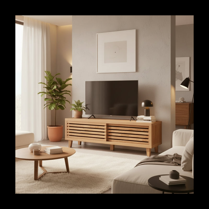 Meuble Tv Liam - Bois Foncé