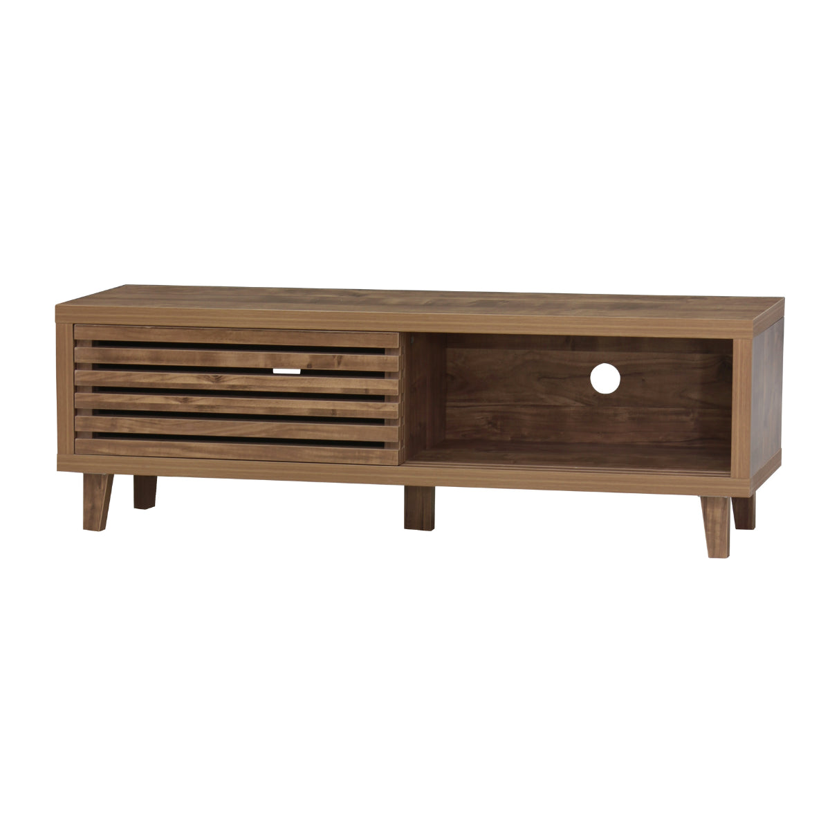 Liam - 2 Door TV Unit - Openwork Slats
