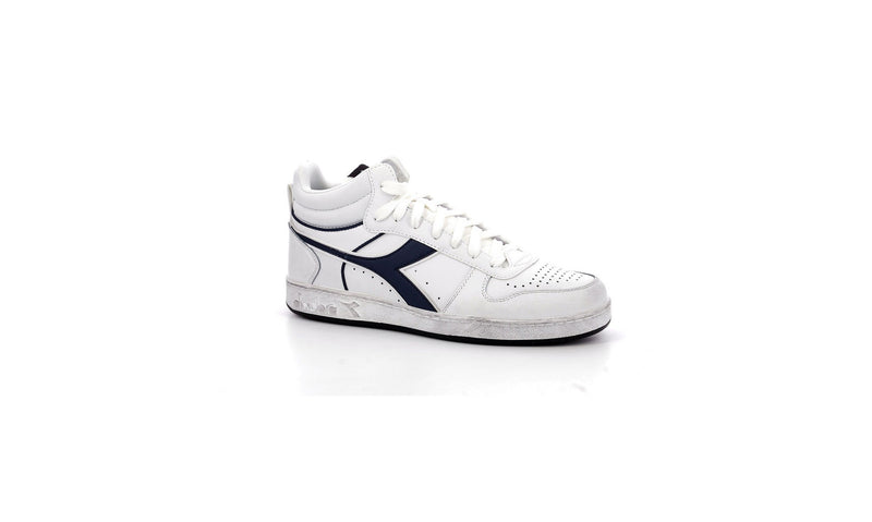 Diadora - Magic Icona High Sneakers - Blanco / Azul Mar Caspio - Mixto