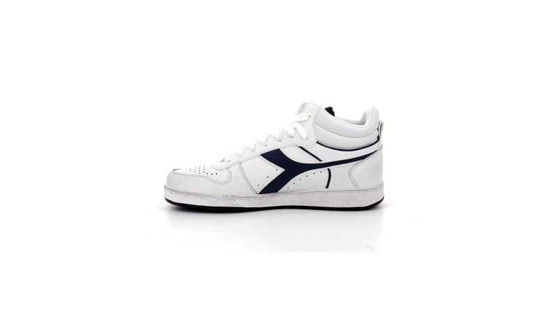 Diadora - Magic Icona High Sneakers - Blanco / Azul Mar Caspio - Mixto