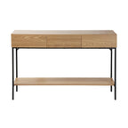 Tessa - 3 Drawer Console - Wood & Metal