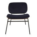Fauteuil En Velours Bleu Aurel