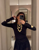 Double Satlite Necklace