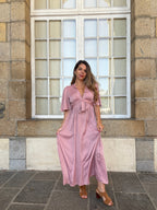 Vestido Largo Suzy Rosa Antiguo