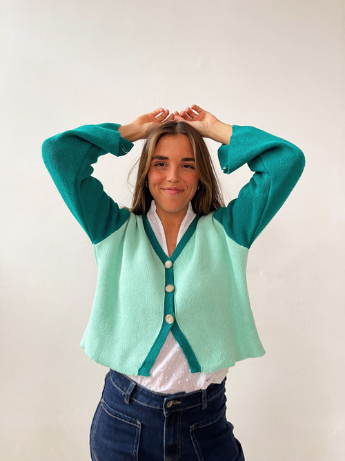 Cardigan Rous Vert